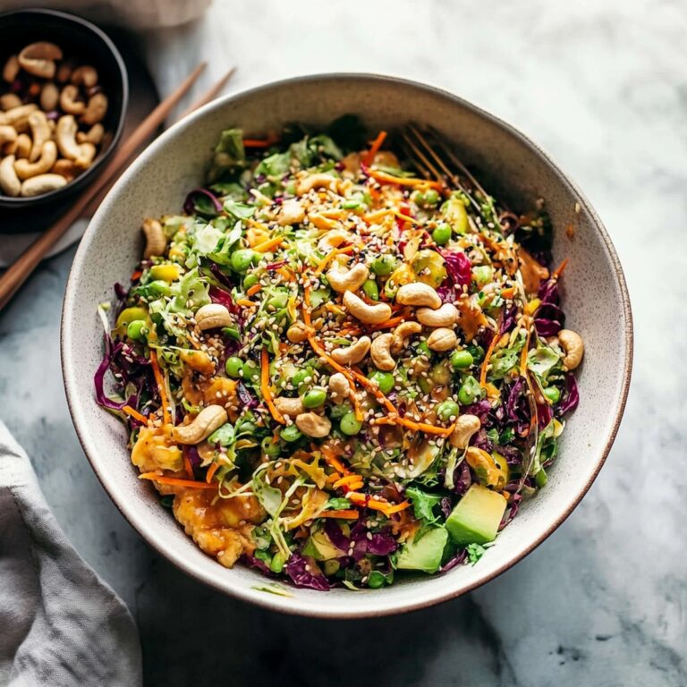 Vibrant Cashew Crunch Salad with Sesame Dressing Recipe