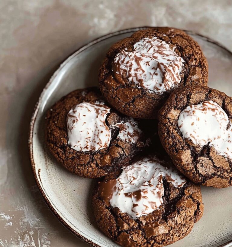 Gooey Hot Chocolate Brownie Cookies Recipe