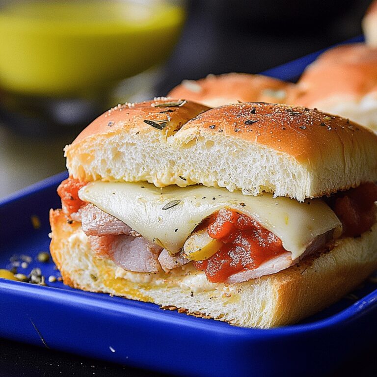 Cheesy Italian Sub Sliders Recipe