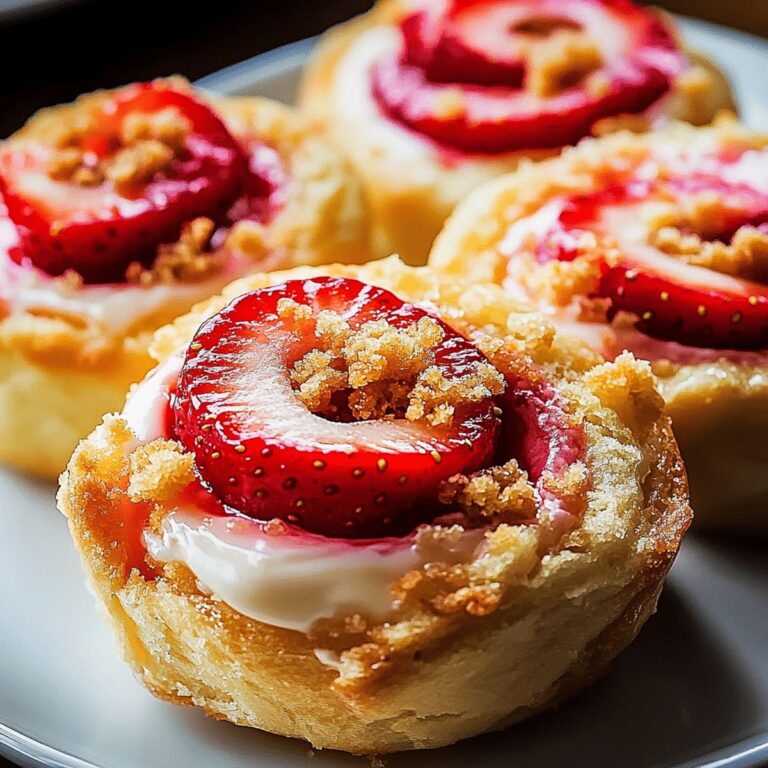 Strawberry Cream Cheese Crumble Rolls Recipe