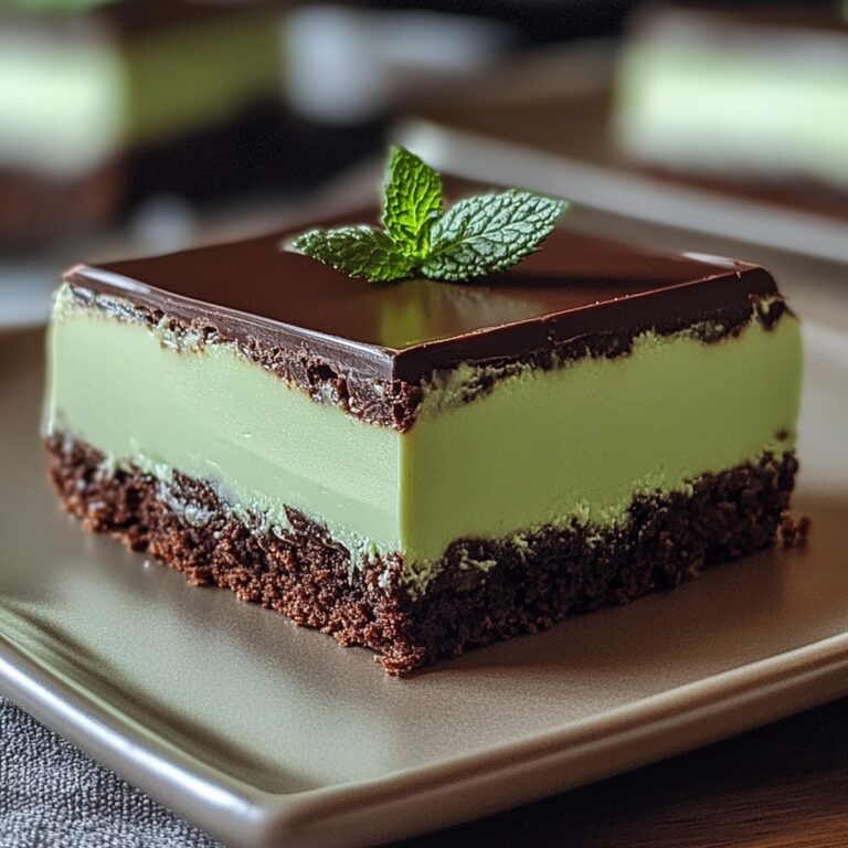 Smooth No-Bake Mint Chocolate Slice Recipe