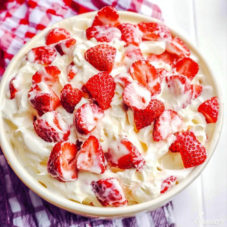 Heavenly Strawberry Cheesecake Salad Recipe