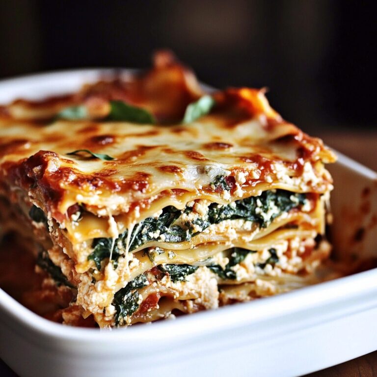 Hearty Spinach Lasagna With Ricotta Recipe