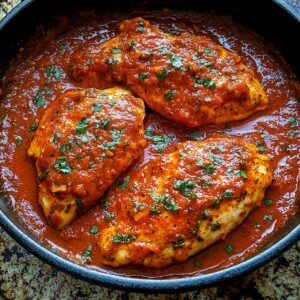 Tantalizing Skillet Chicken in Roasted Red Pepper Sauce Recipe