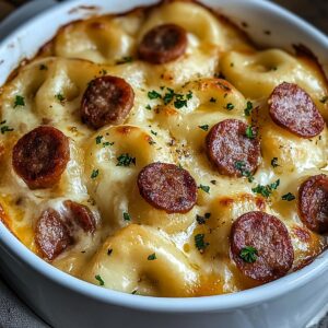 Hearty Crockpot Pierogi Casserole with Sausage Recipe