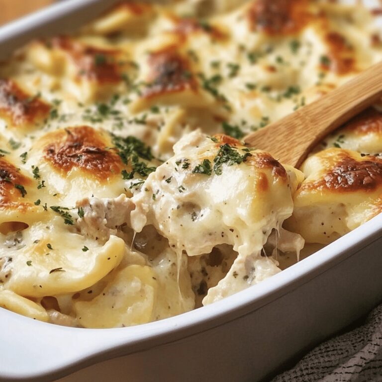 Chicken Alfredo Pierogi Casserole Recipe