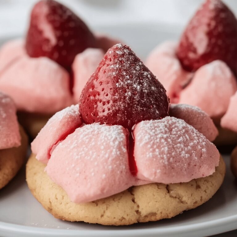 Valentines Strawberry Kiss Cookies Recipe