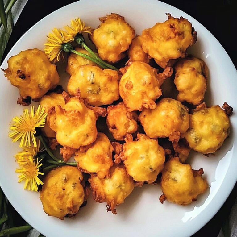 Crispy Dandelion Flower Fritters Recipe