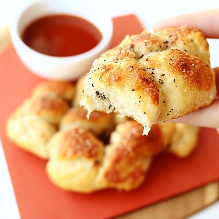 Gooey Crockpot Garlic Parmesan Pull-Apart Bread Recipe