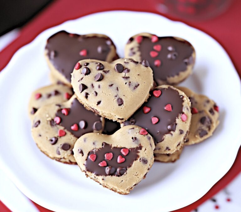 Chocolate Chip Cookie Dough Hearts Recipe
