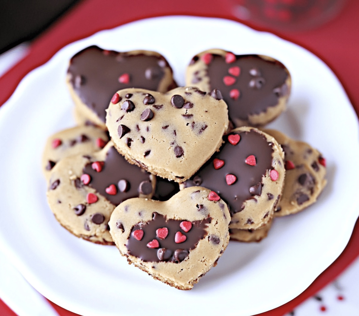Chocolate Chip Cookie Dough Hearts Recipe