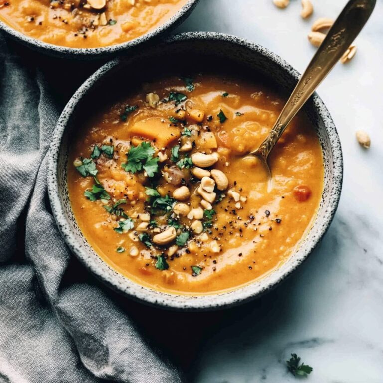 Hearty Sweet Potato Peanut Soup Recipe
