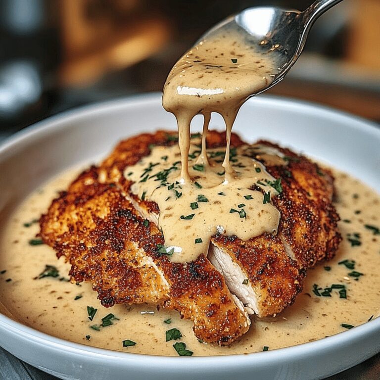 Parmesan Crusted Chicken With Creamy Garlic Sauce Recipe