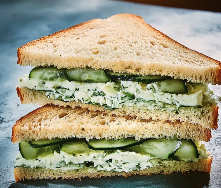 Crisp Cucumber Sandwiches Recipe