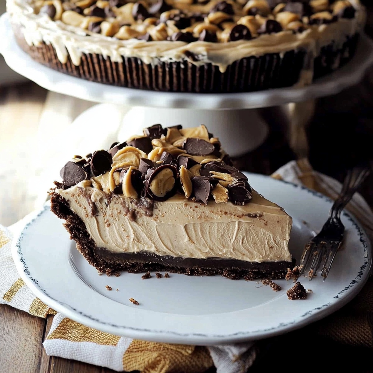 Silky Peanut Butter Cup Pie Recipe