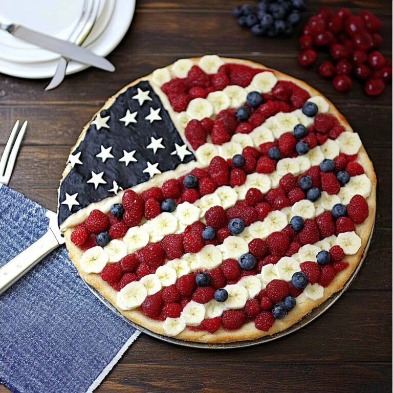 Sweet American Flag Fruit Pizza Recipe