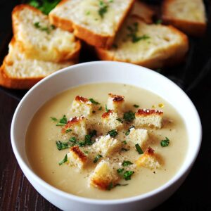 Rich Garlic Bread Soup Recipe