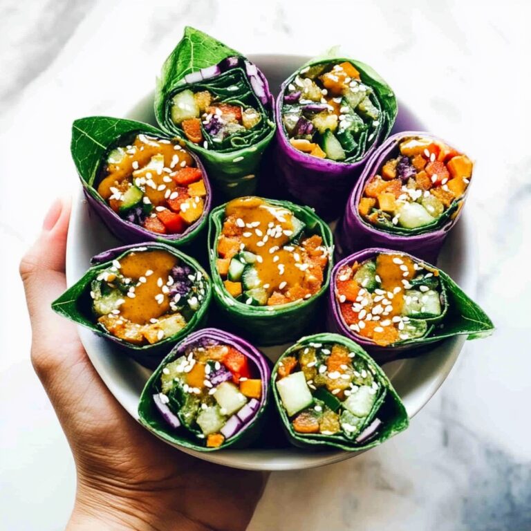 Vibrant Rainbow Roll-Ups with Peanut Sauce Recipe