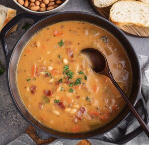 Hearty Bean With Bacon Soup Recipe