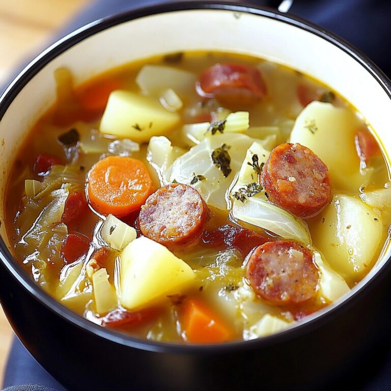 Hearty Cabbage, Sausage, And Potato Soup Recipe