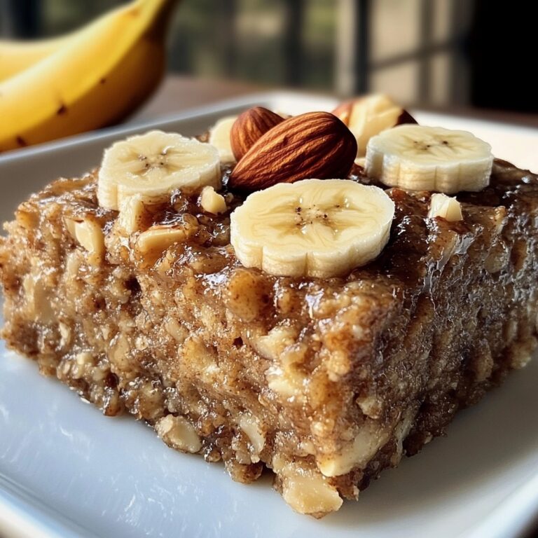 Hearty Banana Nut Baked Oatmeal Recipe
