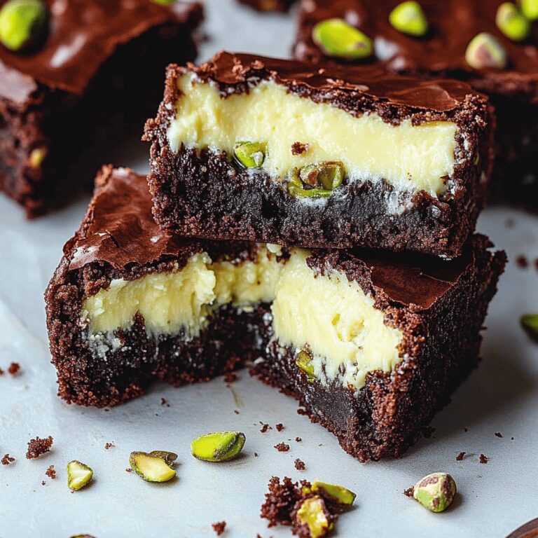 Pistachio Cheesecake Brownies Recipe