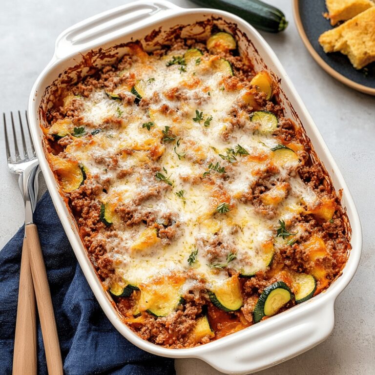 Zucchini Ground Beef Casserole Recipe