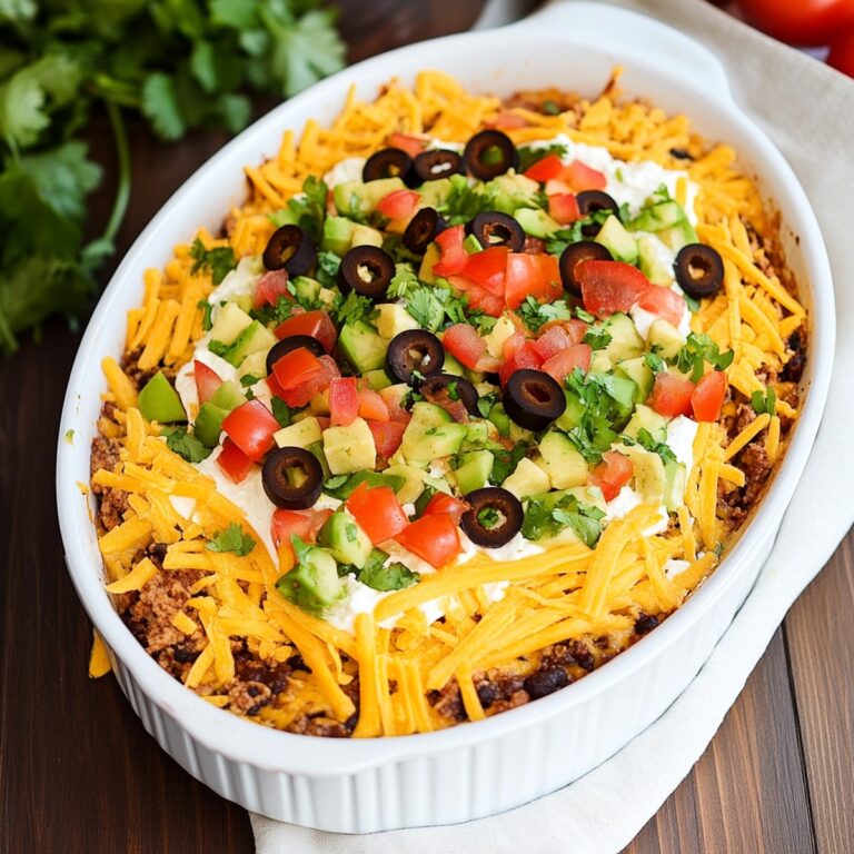 Loaded Seven-Layer Taco Dip Recipe