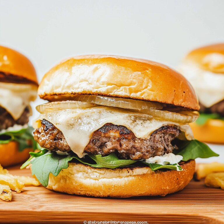 Crispy French Onion Burgers Recipe