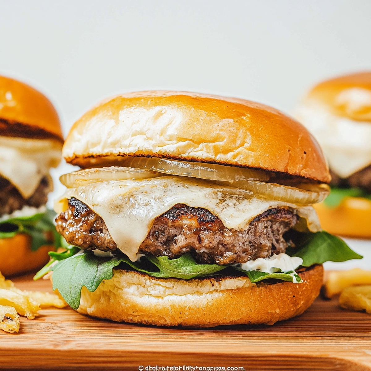 Crispy French Onion Burgers Recipe