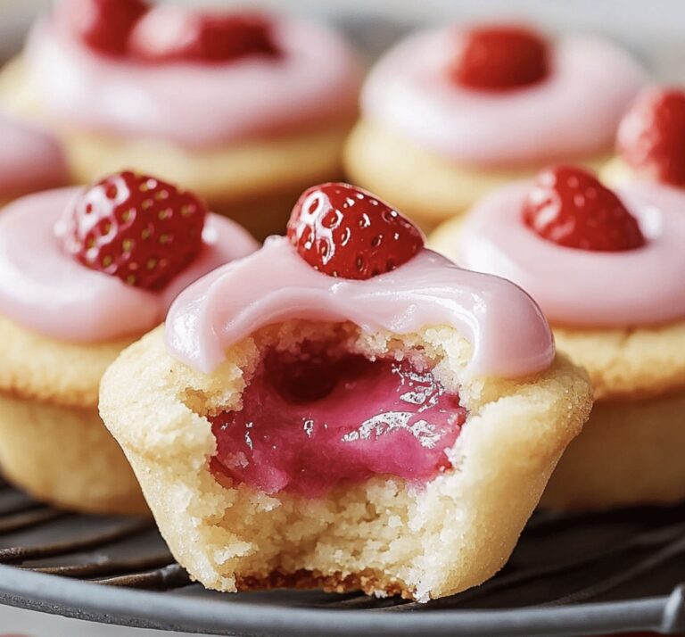 Elegant Strawberry Sugar Cookie Cups Recipe