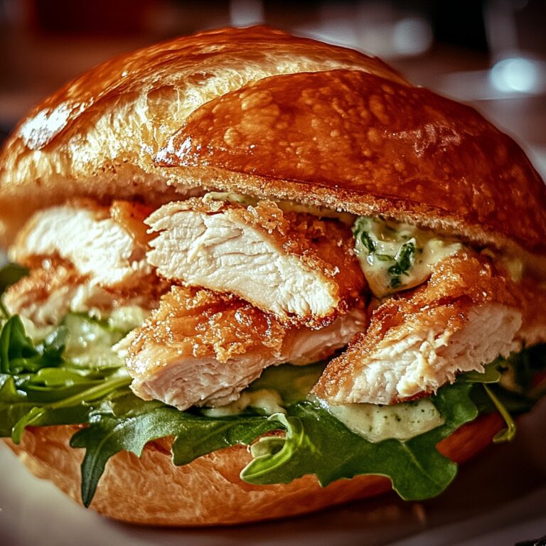 Crispy Chicken Caesar Croissant Sandwich Recipe