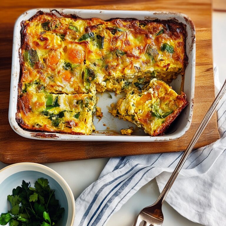 Hearty Baked Egg Casserole Breakfast Recipe