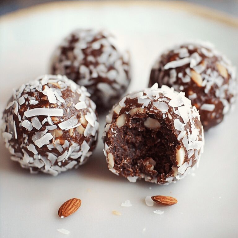 Chocolate Coconut Almond Balls Recipe