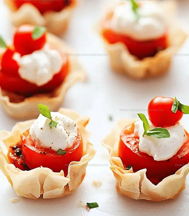 How to Layer Tomato, Cheese, and Basil with Crunch