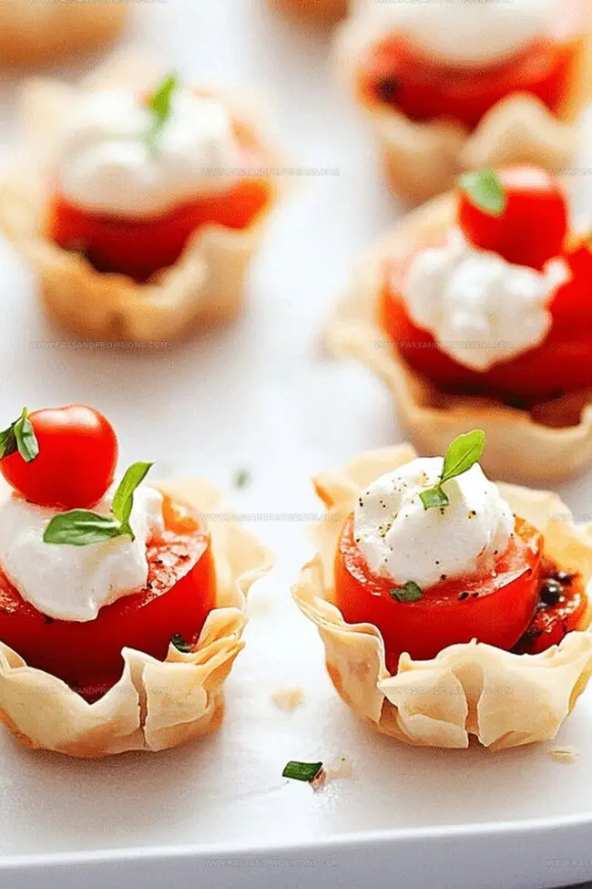 Why Caprese Phyllo Cups Make a Stunning Bite